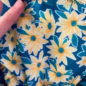String Floral Tie Bikini Swim Top Size XL